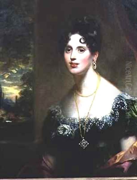 Mary Martha Beresford, sister of Agnes, Lady FitzHerbert Oil Painting by Sir William Beechey