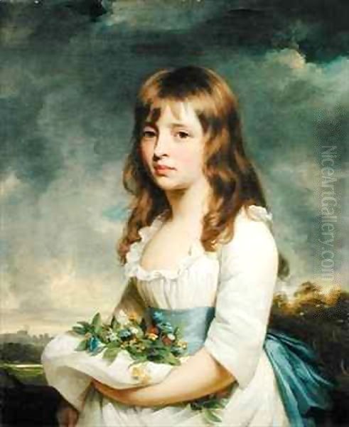 Portrait of a girl Oil Painting by Sir William Beechey