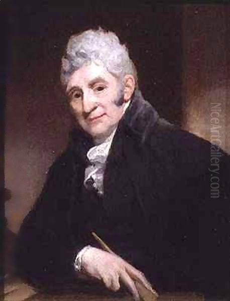 Portrait of Joseph Nollekens (1737-1823) Oil Painting by Sir William Beechey