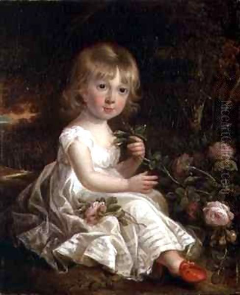 Portrait of a Young Girl Oil Painting by Sir William Beechey