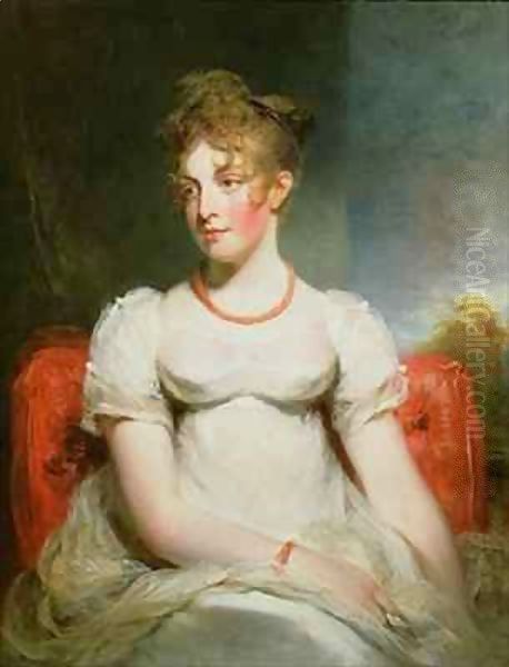 Portrait of Frances Elizabeth Addington (1788-1828) Oil Painting by Sir William Beechey