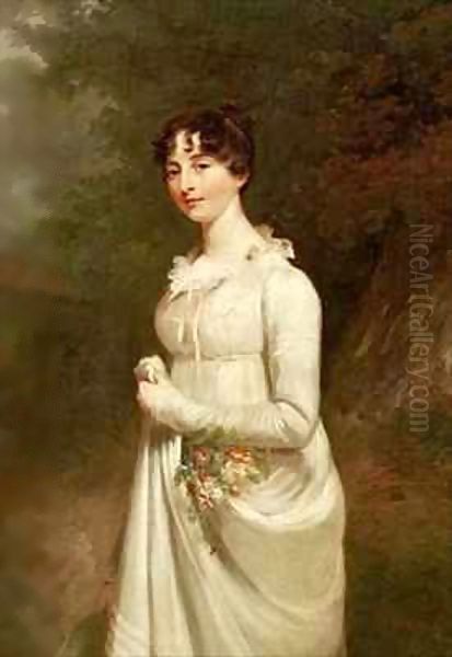 Portrait of Marcia. B. Fox Oil Painting by Sir William Beechey