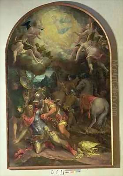 The Conversion of St. Paul Oil Painting by Girolamo Mazzola Bedoli