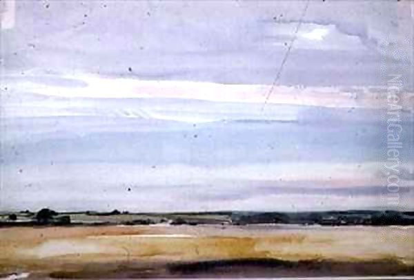 Suffolk Landscape Oil Painting by Harry Becker