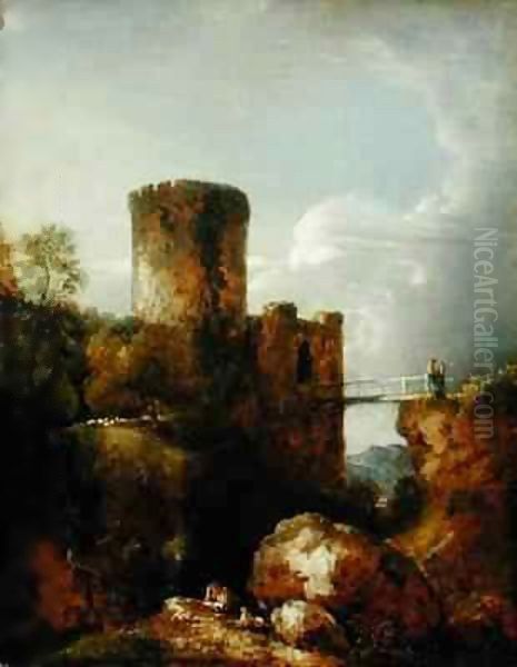 Conway Castle Oil Painting by Sir George Howland Beaumont