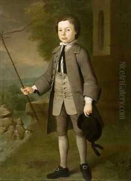 Sir Frederick Evelyn as a Boy Oil Painting by George Beare