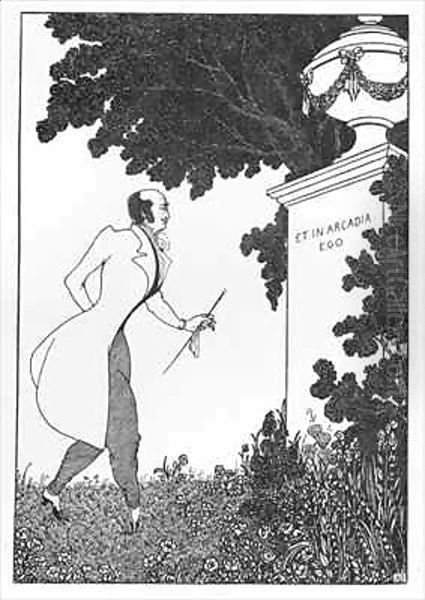 Et in Arcadio Ego Oil Painting by Aubrey Vincent Beardsley