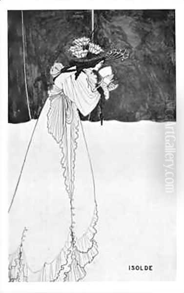 Isolde Drinking the Poison 2 Oil Painting by Aubrey Vincent Beardsley