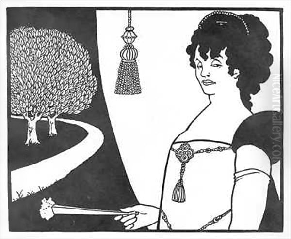 Madame Rejane 2 Oil Painting by Aubrey Vincent Beardsley