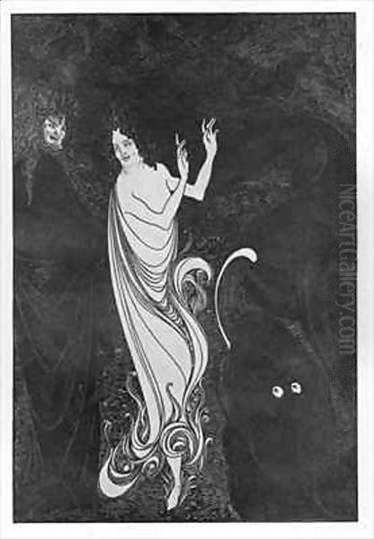 Fourth Tableau of Das Rheingold Oil Painting by Aubrey Vincent Beardsley