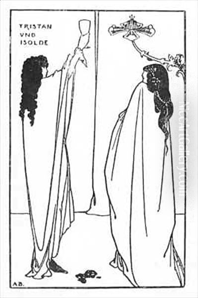 A Repetition of Tristan und Isolde Oil Painting by Aubrey Vincent Beardsley