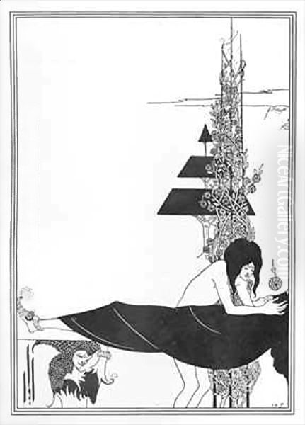 The Platonic Lament Oil Painting by Aubrey Vincent Beardsley