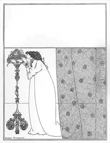 Cover Design for 'The Savoy' Oil Painting by Aubrey Vincent Beardsley