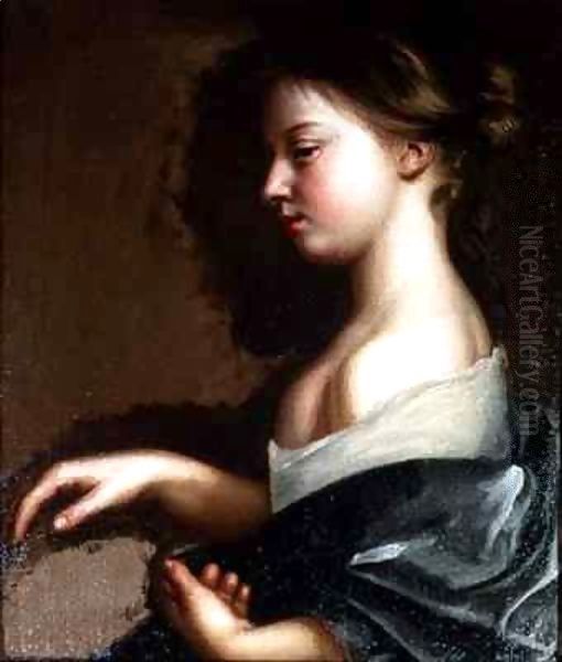 Portrait of a young girl Oil Painting by Mary Beale