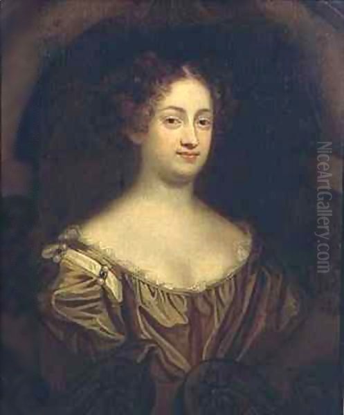 Portrait of Louise Renee Kerouaille, Duchess of Portsmouth and Aubigny (1649-1734) Oil Painting by Mary Beale