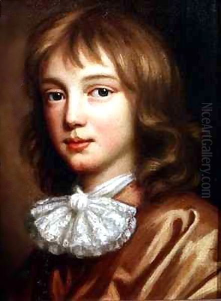 Portrait of the artist's son Oil Painting by Mary Beale