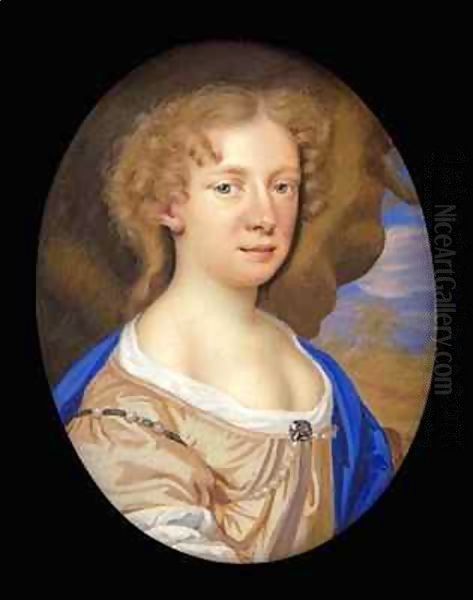 Portrait of Mary Beale Oil Painting by Charles Beale