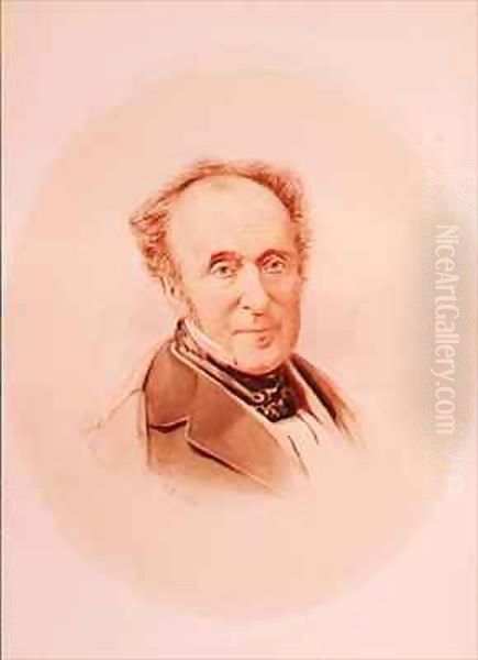 Sir Roderick Murchison (1792-1871) Geologist and explorer Oil Painting by F. Beadell