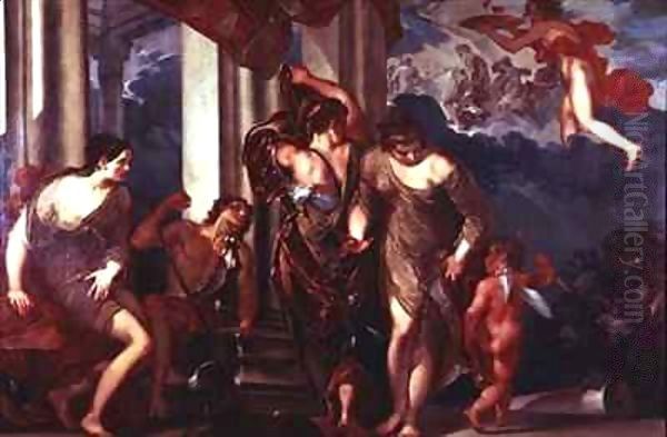 The Judgement of Paris Oil Painting by Giuseppe Bazzani