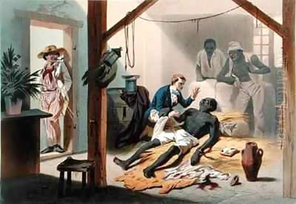 The Death of Uncle Tom, plate 11 from 'Uncle Tom's Cabin' Oil Painting by Adolphe Jean-Baptiste Bayot