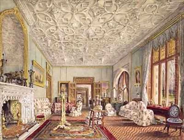 Drawing Room in the Gothic Style Oil Painting by Thomas Mann Baynes