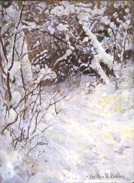 Snow Oil Painting by Walter D. Batley