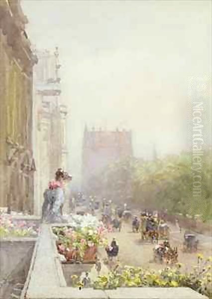 Piccadilly in June Oil Painting by Rose Maynard Barton