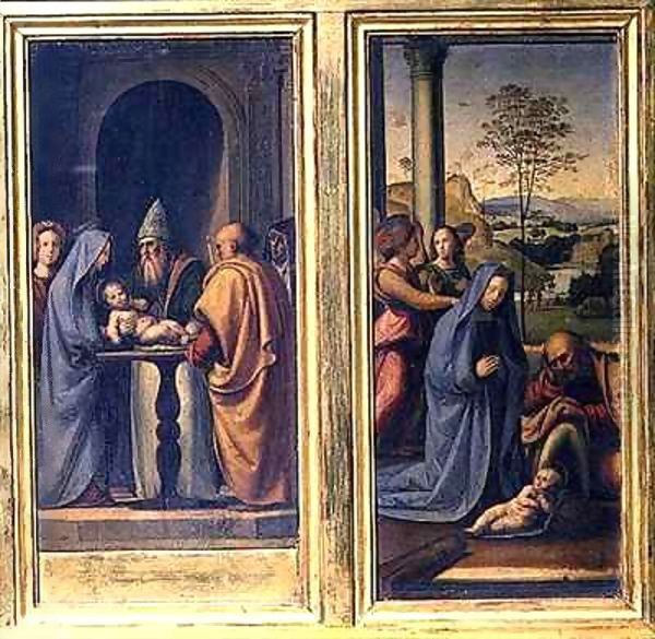 Presentation in the Temple and the Nativity Oil Painting by Fra (Baccio della Porta) Bartolommeo