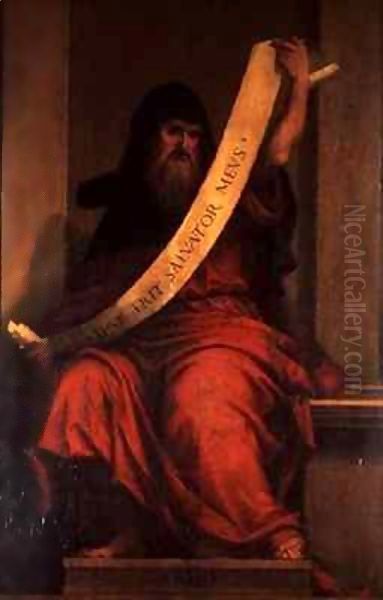 Prophet Job Oil Painting by Fra (Baccio della Porta) Bartolommeo