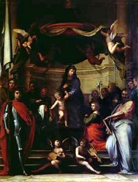 The Mystic Marriage of St. Catherine of Siena Oil Painting by Fra (Baccio della Porta) Bartolommeo