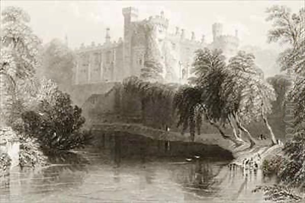 Kilkenny Castle, County Kilkenny, Ireland Oil Painting by William Henry Bartlett