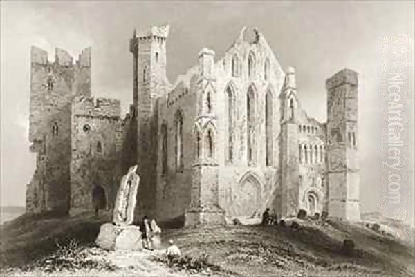 The Rock of Cashel, County Tipperary, Ireland 3 Oil Painting by William Henry Bartlett