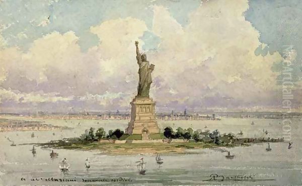 The Statue of Liberty Oil Painting by Frederic Auguste Bartholdi