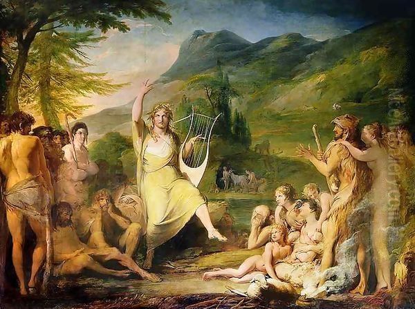 Orpheus, first in series of 'The Progress of Human Culture and Knowledge' Oil Painting by James Barry