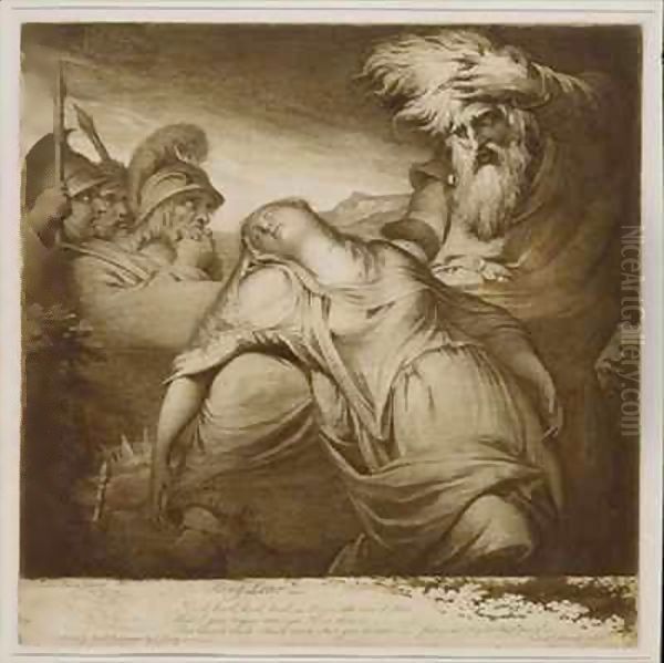 King Lear and Cordelia Oil Painting by James Barry