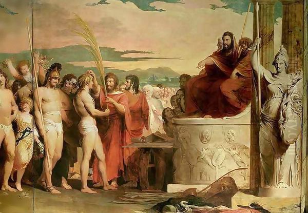 Crowning the Victors at Olympia, third in the series 'The Progress of Human Culture and Knowledge' Oil Painting by James Barry