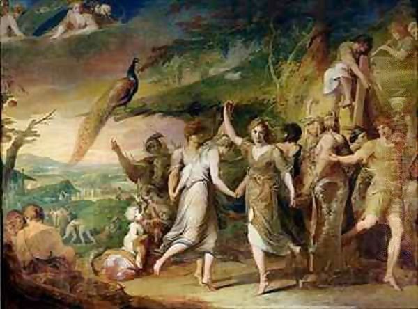 A Grecian Harvest Home, or Thanksgiving to the Rural Deities, Ceres, Bacchus Sylvanus and Pan, second in the series 'The Progress of Human Culture and Knowledge' Oil Painting by James Barry