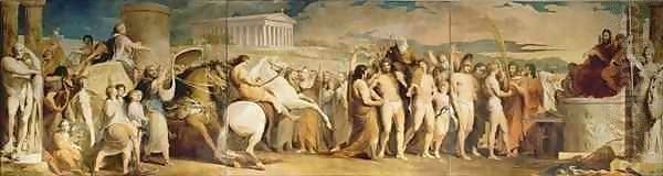 Crowning the Victors at Olympia, third in the series 'The Progress of Human Culture and Knowledge' 3 Oil Painting by James Barry