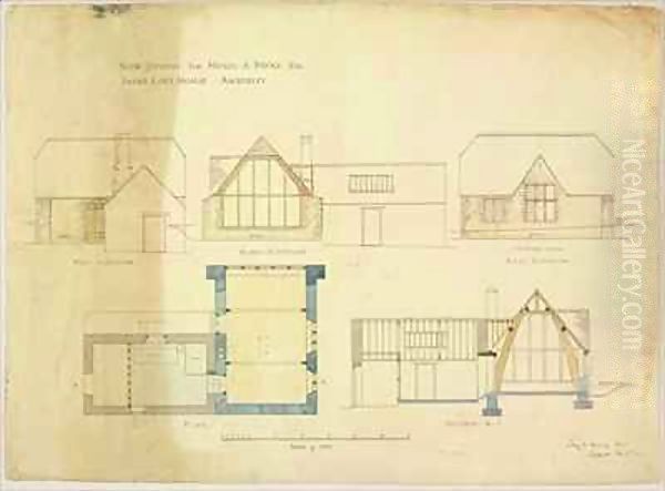 New Studio for Henry A. Payne esq. Saint Loes House, Amberley Oil Painting by Sidney Barnsley