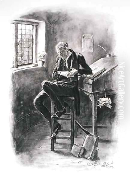 Uriah Heep, from 'Charles Dickens A Gossip about his Life' Oil Painting by Frederick Barnard