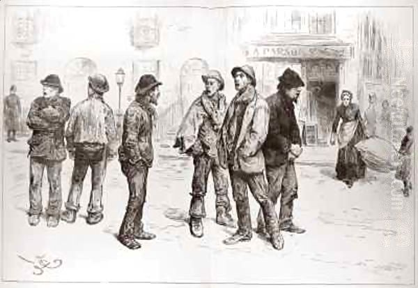 The Unemployed of London 'We've Got No Work to Do' by Frederick Barnard