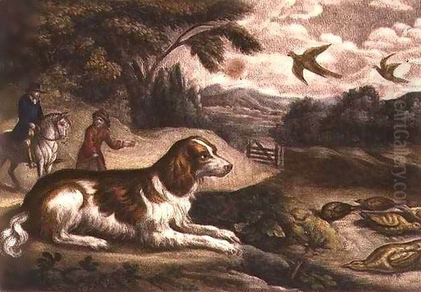 Hunting Scene by John Smith Oil Painting by Francis Barlow