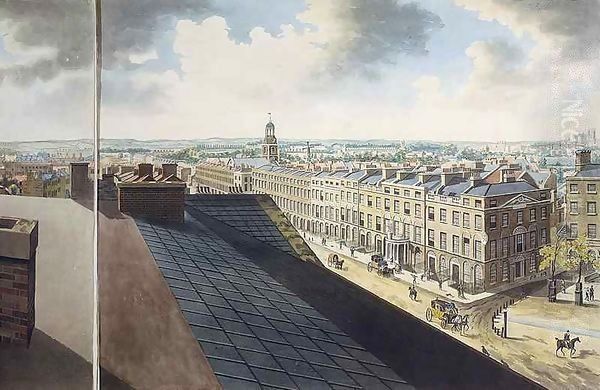 Panoramic view of London Oil Painting by Robert Barker