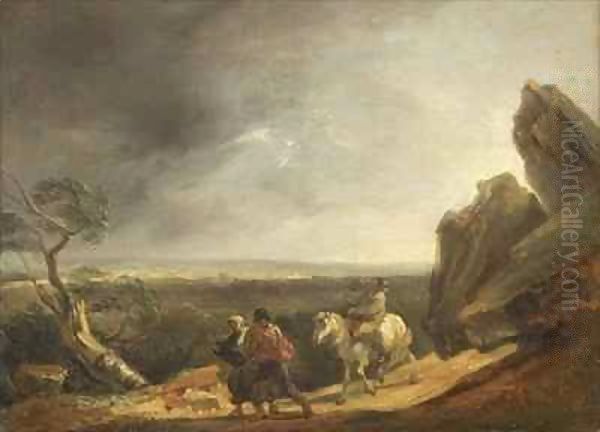 The Storm Oil Painting by Thomas Barker of Bath