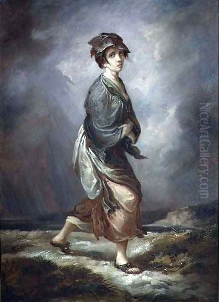 Crazy Kate Oil Painting by Thomas Barker of Bath