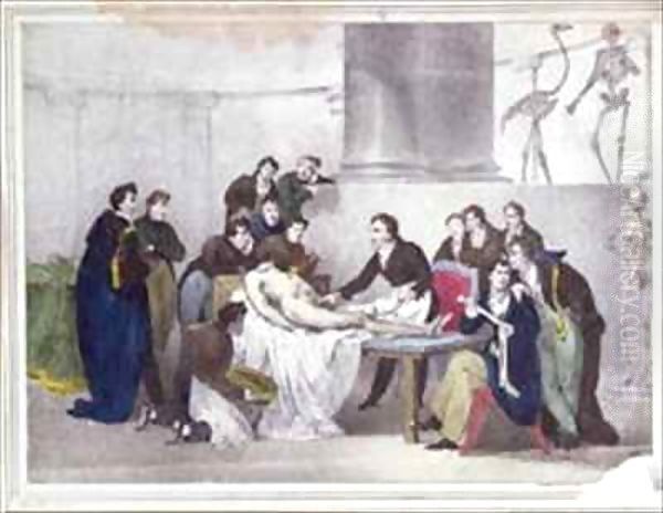 The Anatomy Lesson Oil Painting by Louis Thomas Bardel