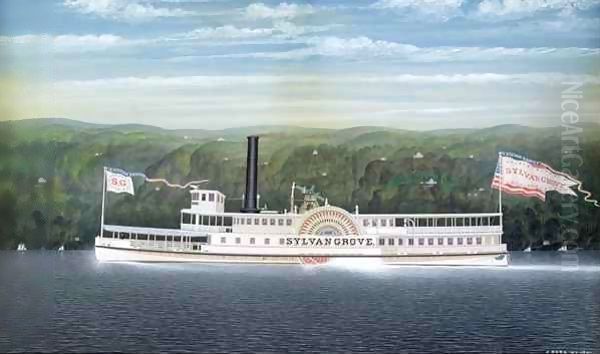 Steamboat 'Sylvan Grove' Oil Painting by James Bard