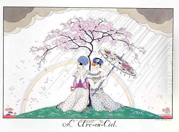 The Rainbow Oil Painting by Georges Barbier