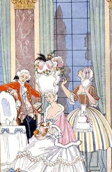 France in the 18th Century Oil Painting by Georges Barbier