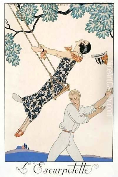 The Swing 2 Oil Painting by Georges Barbier